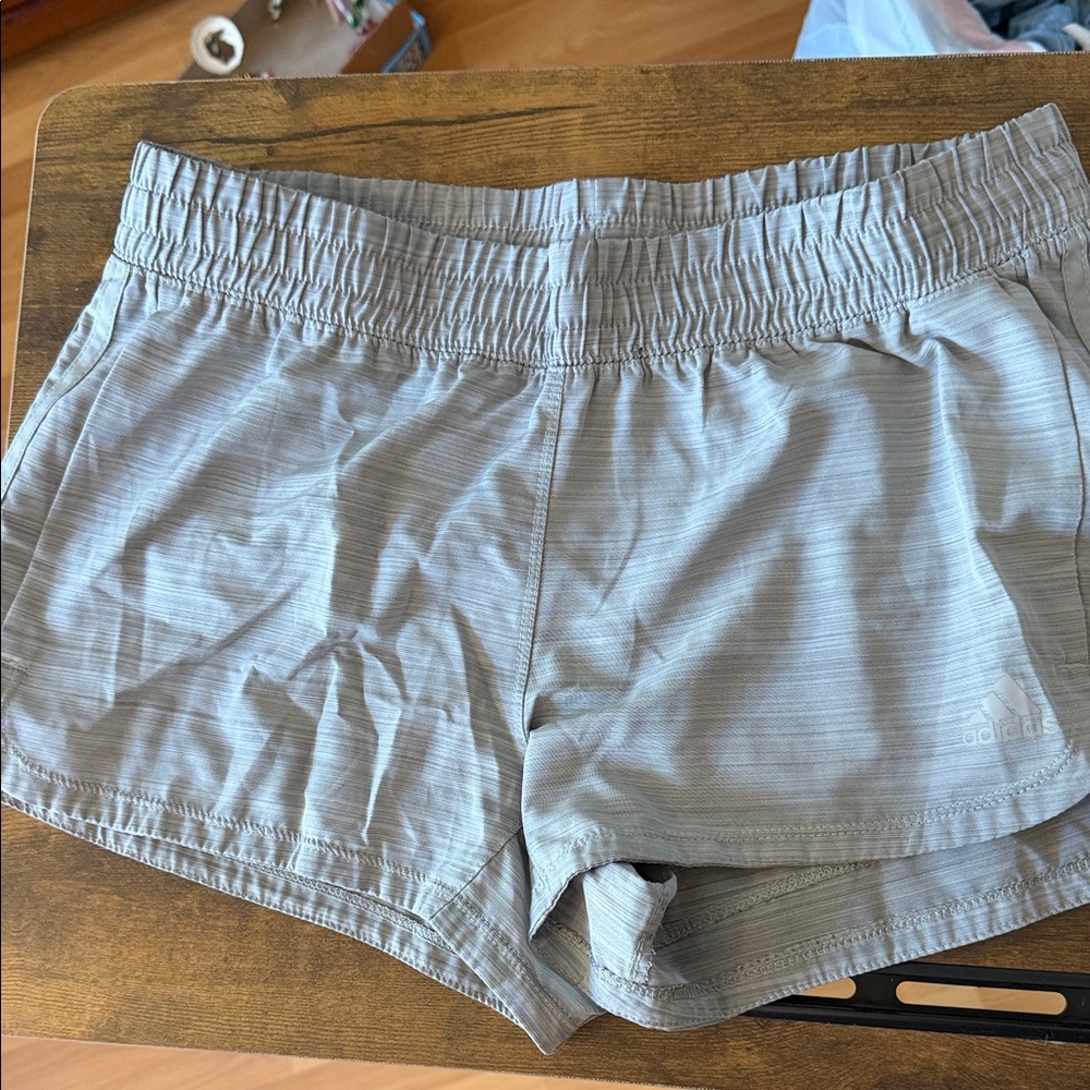 adidas Women's Light Gray Athletic Shorts